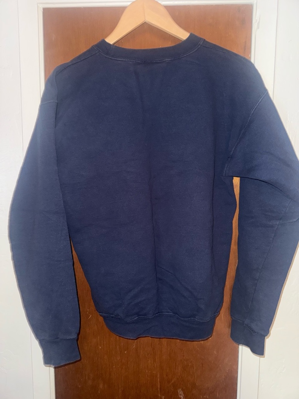 Thrasher Navy Crewneck with Red Logo - Picture 2 of 3